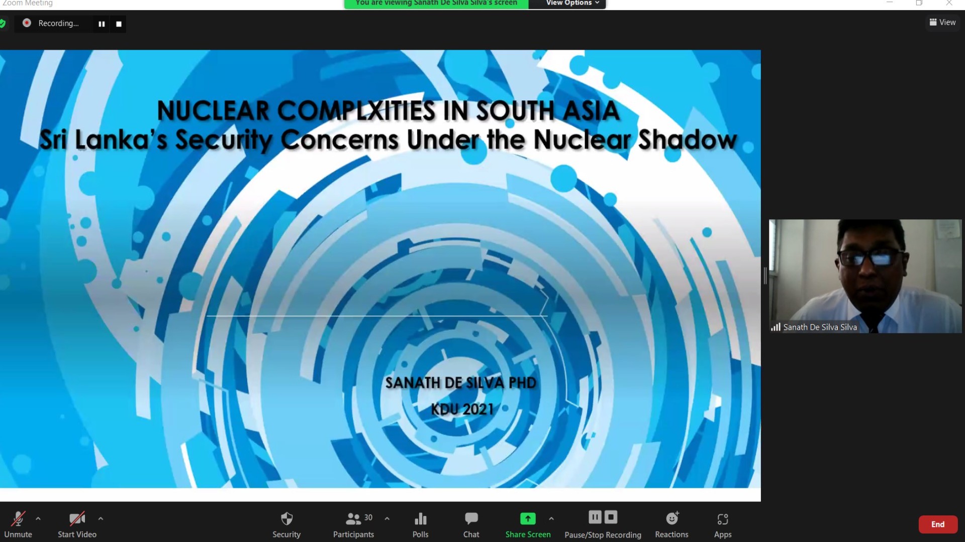 YSF Webinar on Nuclear Complexities in South Asia