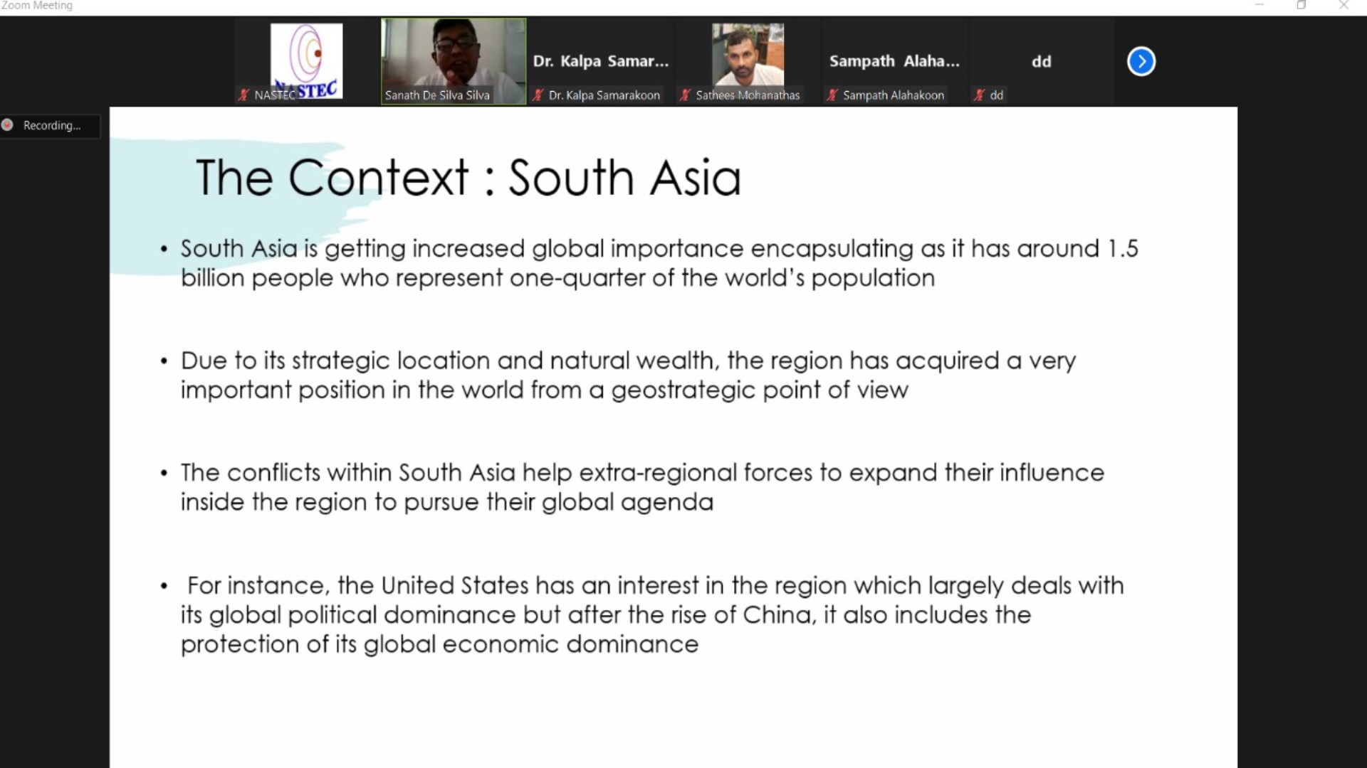 YSF Webinar on Nuclear Complexities in South Asia