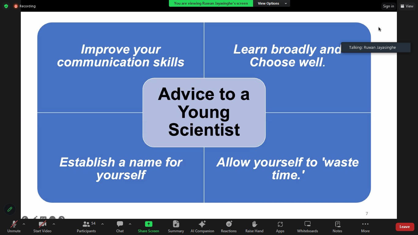 YSF Webinar: Tips to Accelerate Your Career Development: Guide to Young Scientists