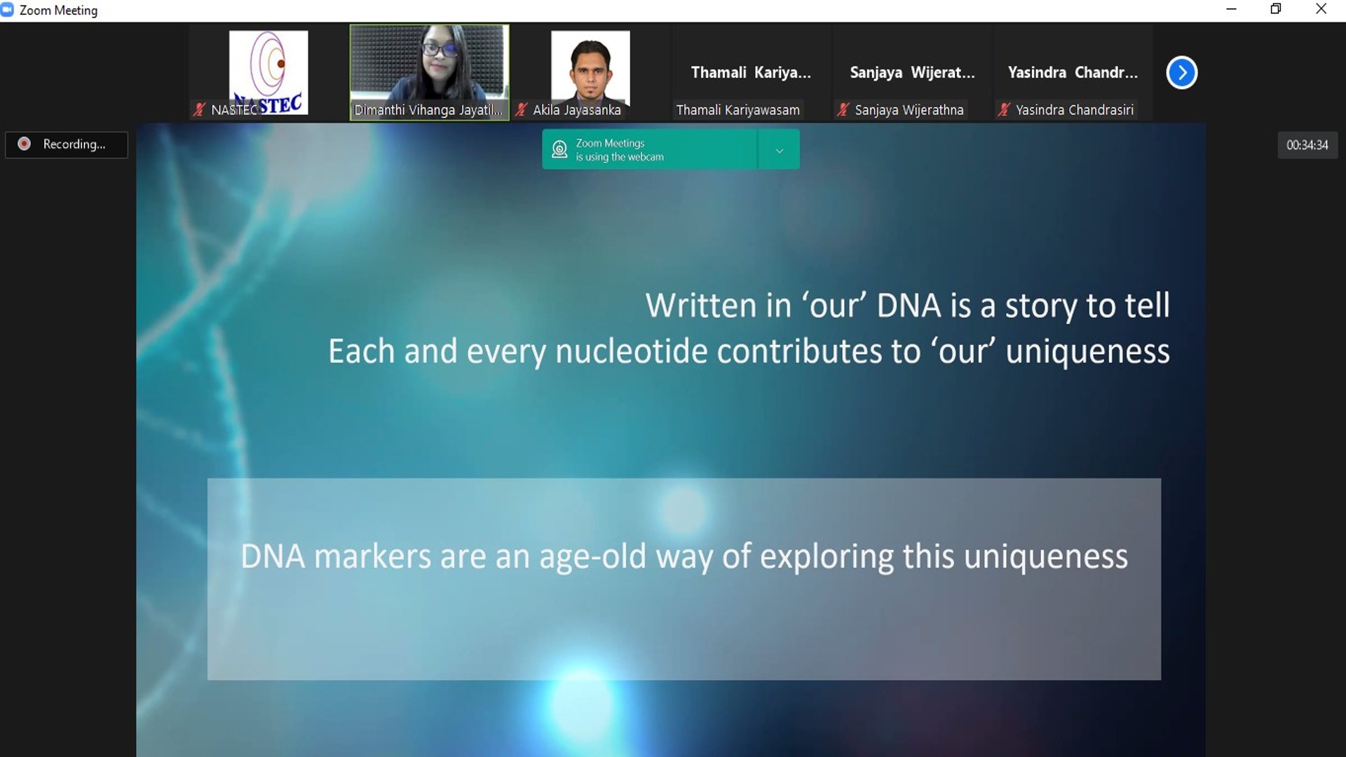 YSF skill development workshop on Designing DNA markers to explore the Genome