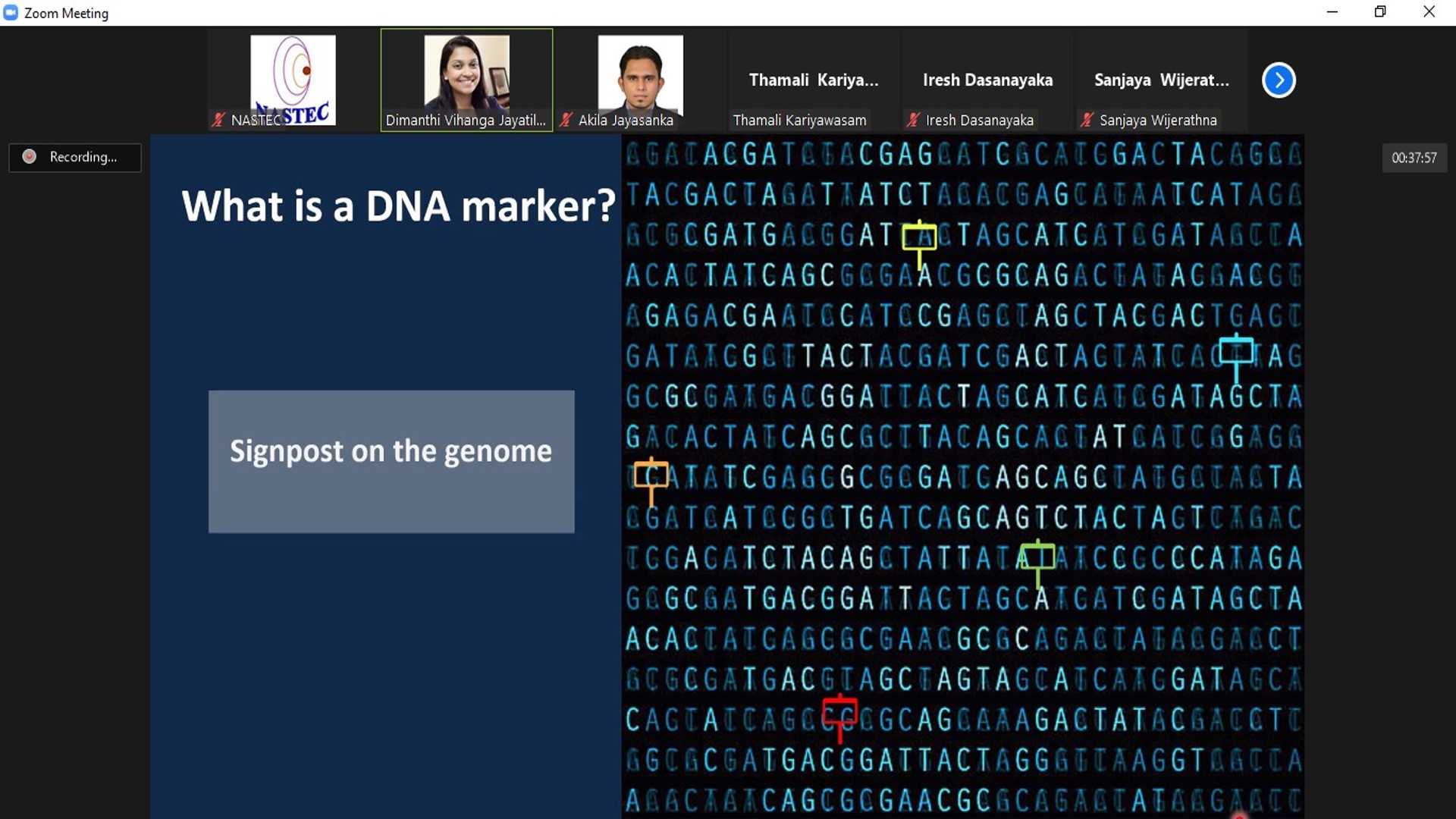 YSF skill development workshop on Designing DNA markers to explore the Genome