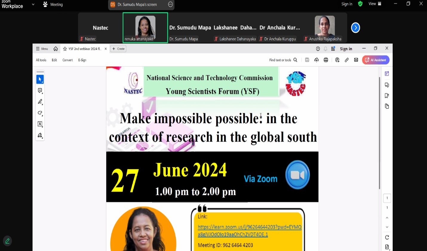 YSF Webinar: Make impossible possible: in the context of research in the global south