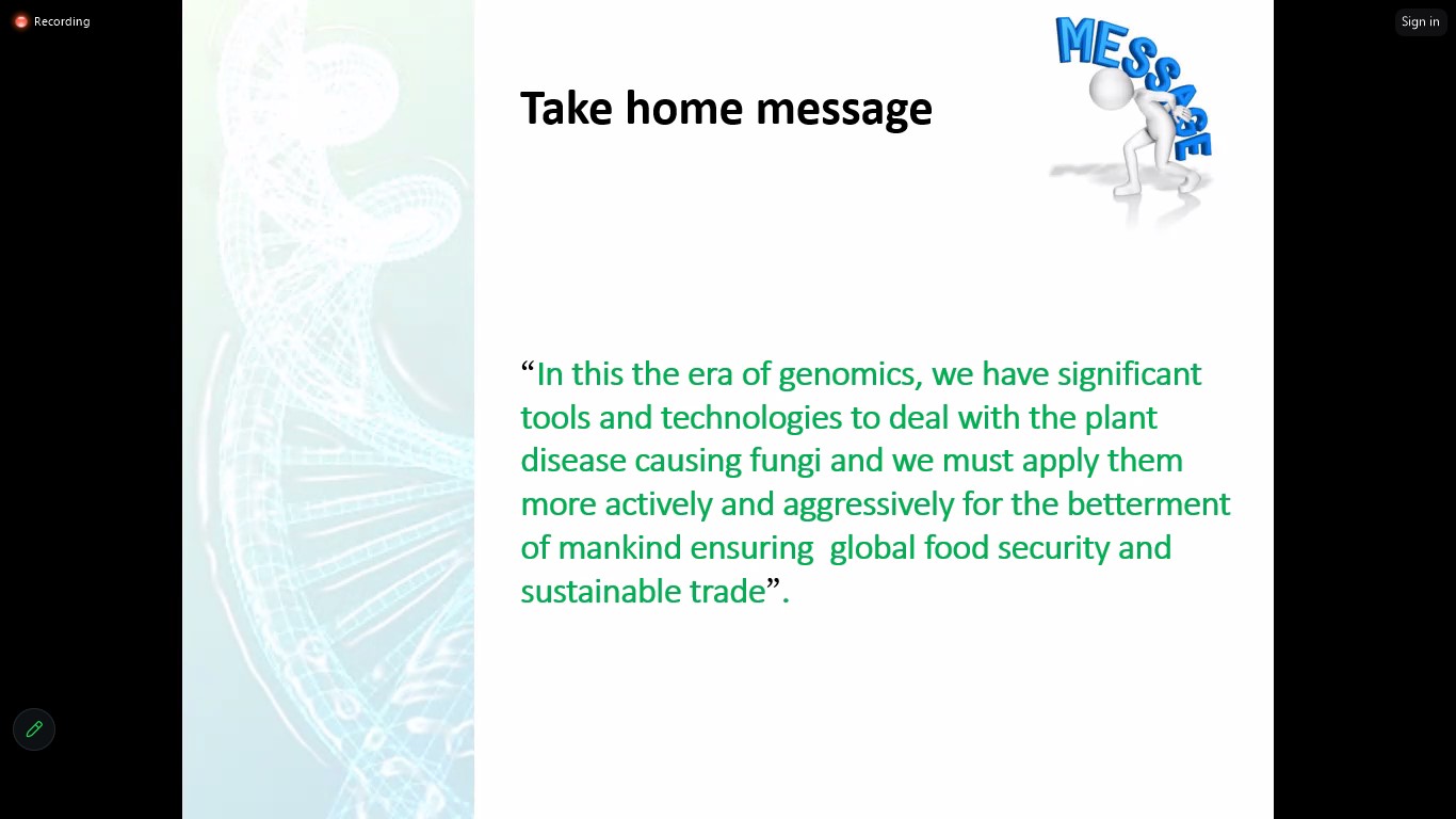 YSF Webinar: From Genes to genomes: advances of using DNA sequence data to study plant pathogenic fungi