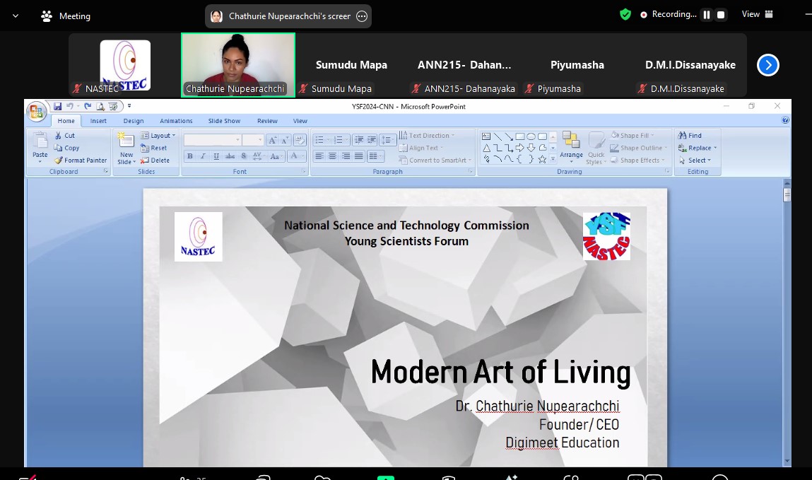 YSF Webinar: Modern Art of Living
