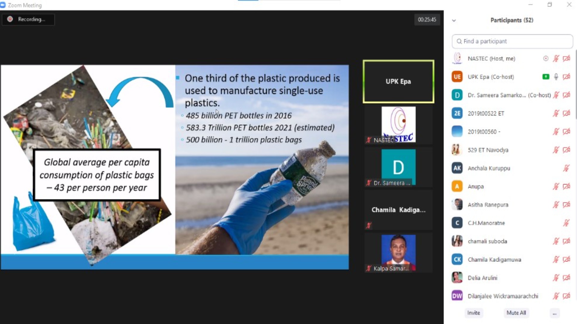 YSF Webinar on Ocean Plastic Pollution